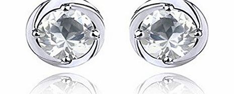 Celebrity Elements Celebrity Jewellery Ladies S925 Sterling Silver Love Round Shaped Stud Earrings valentine Gifts