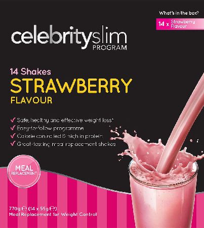 Celebrity Slim, 2102[^]0107422 7-Day Strawberry Shakes