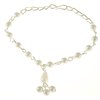 CelebSeen Accessories CelebSeen Pearl Beaded Silver Bracelet