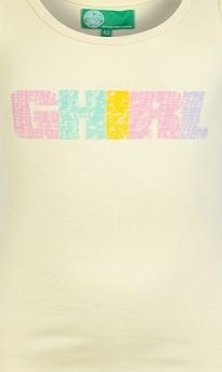 Celtic Block Girls Vest - Older Girls Yellow 13993