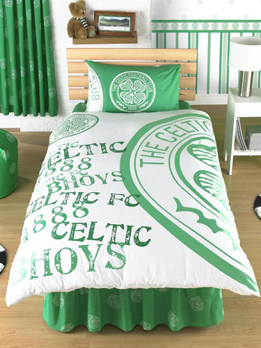 Celtic FC Football Duvet Cover and Pillowcase and#39;Bhoysand39; Design Bedding