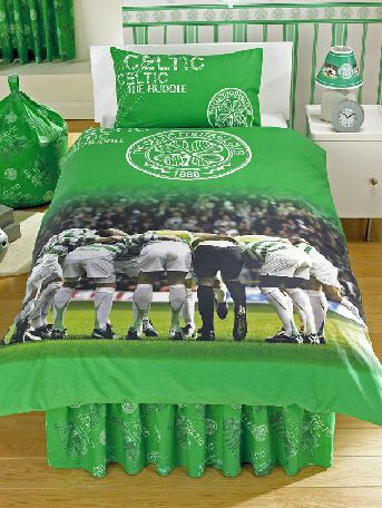 Celtic FC Valance Sheet `he Huddle`Design Fitted