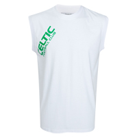 Celtic Graphic Sleeveless Top - White.