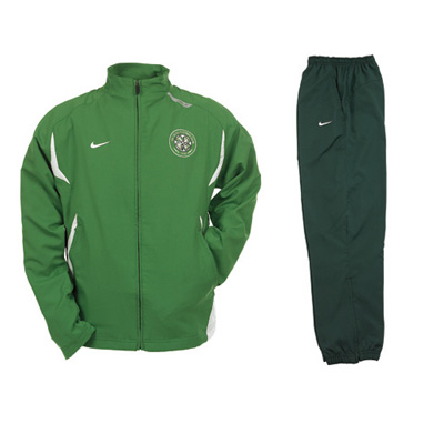 07-08 Celtic Woven Warm Up (Green) - Fully lined warm-up. Full-zip lined jacket features features cu
