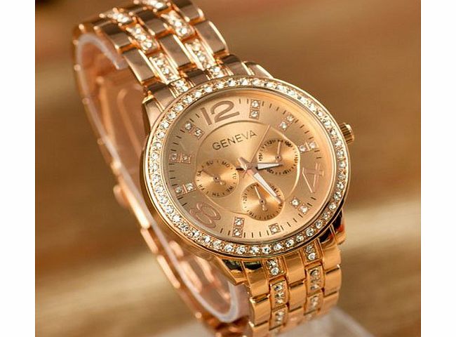 Central World Watch Central World Geneva Hot Sell Rhinestone Alloy Luxury Ladies Wrist Watch