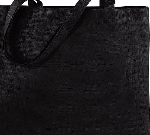 CENTRIX NEW RECYCLED TOTE SHOPPER BAG - 10 COLOURS (BLACK)
