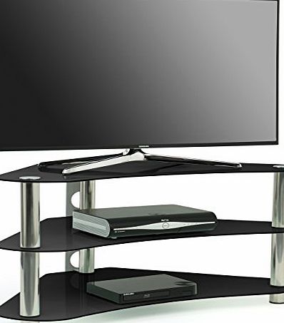Centurion Supports Centurion GT7 Contemporary Design Flat Screen LCD/Plasma/LED 26-42 Corner Black Glass Stand