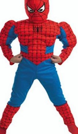 Cesar Spiderman Classic Muscle Costume - 3/5 Years