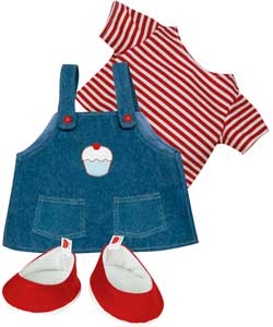 Chad Valley Designabear Denim Dress Outfit