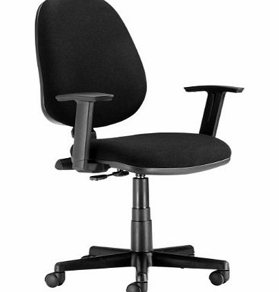 Chairs For Offices Free 3 day delivery Chairs For Offices 130017BKAA Typist Chair with Fabric Back Support and Adjustable Arms Black Free 3 day Delivery