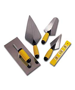 5 Piece Trowel and Level Set