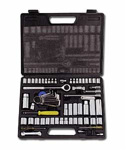 72 Piece 1/4in and 3/8in Drive Socket Set