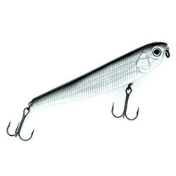 Silver & Black Back Mullet - 4.5 inch