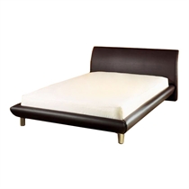 chamonix 5ft Bedstead, Brown Faux Leather