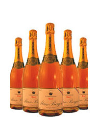 Champagne Alain Bergandegrave;re, Rose Brut, Unmixed 6-bottle case.