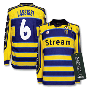 Champion 99-00 Parma Home L/S shirt   Lassisi No.6 - Players