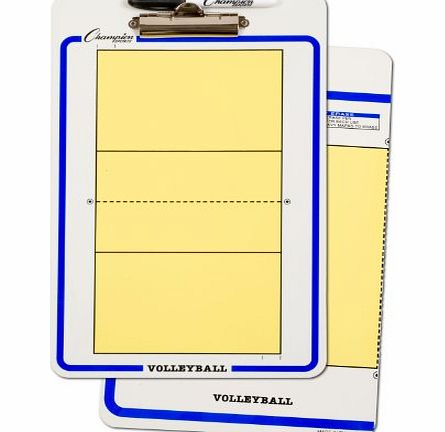 Champion Dry-Erase 2 Sided Volleyball Coach-Coaches-Coaching Board With Marker