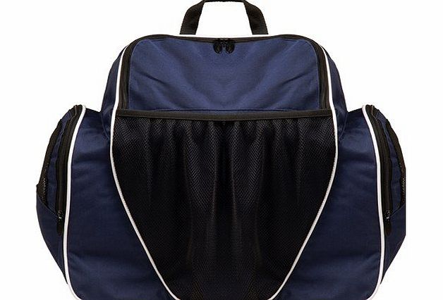 Champion Sports Deluxe All Purpose-Soccer Backpack Equipment Bag-Navy