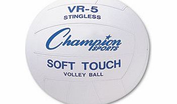 Rubber Sports Ball, For Volleyball, Official Size, White, Sold as One Each