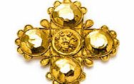 Chanel Ornate cross-style brooch