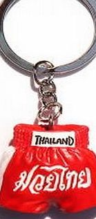 ChangThai Design Muay Thai Kick Boxing Thailand Keyring Red Shorts 3D Resin TOY Fridge Magnet