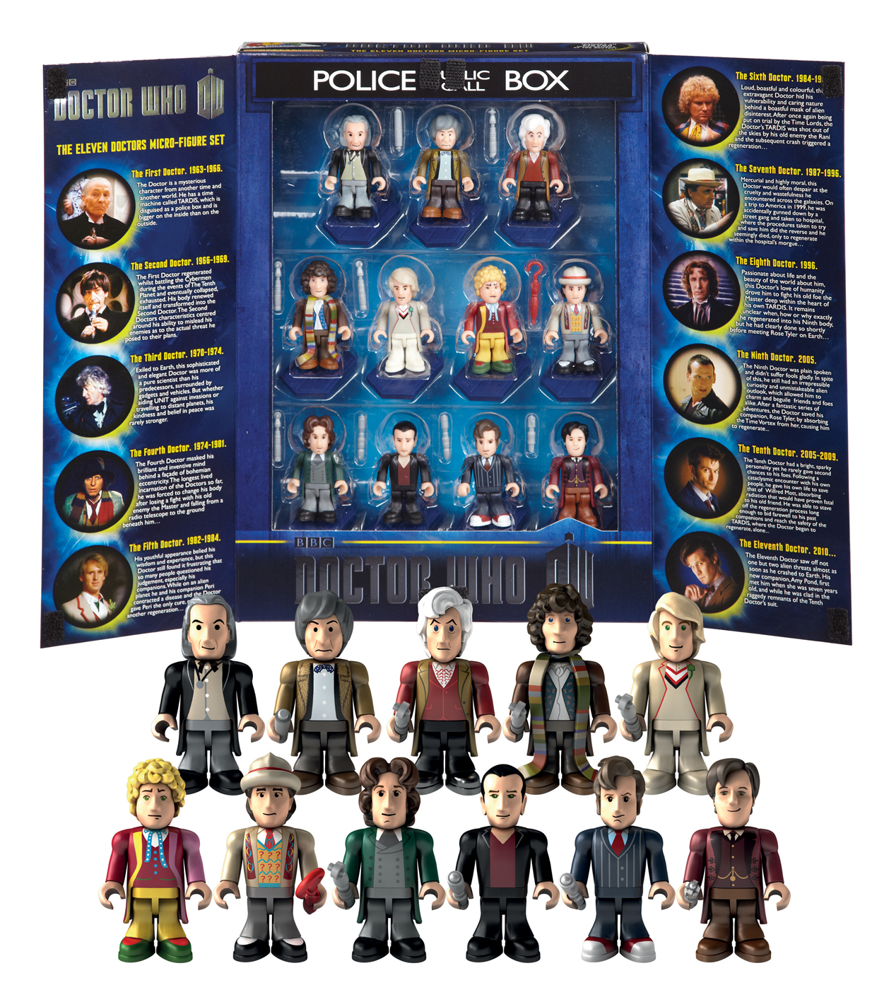 Character Building 11 Doctors Collector Set 50th
