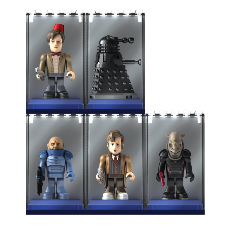 Character Building Character Bldg Dr Who-5 Fig Display Brix Variety