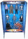 Character Options Doctor Who (Series 2) 5` Figures Set - 10 Figures in Public Call Box Gift Pack (Including 10th Doctor, Rose Tyler and Cyber Controller)