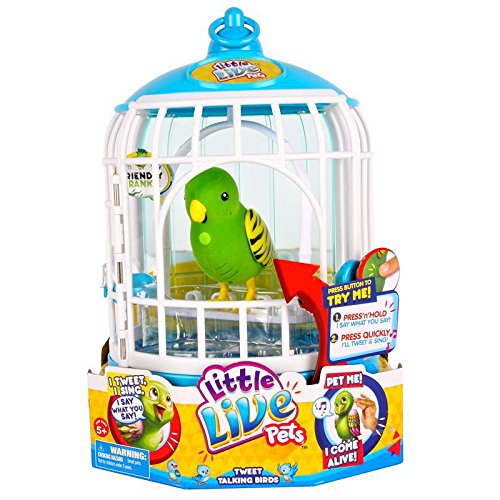 Character Options Little Live Pets Bird Cage Talking Friendly Frankie 