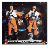 Star Wars Action Collection Wedge Antilles and Biggs Darklight In Rebel Pilot Gear 12` inch figure by Kenner in 1998