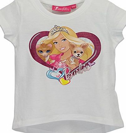 Character UK Character Girls Barbie Short Sleeve T-shirt Age 4 Years