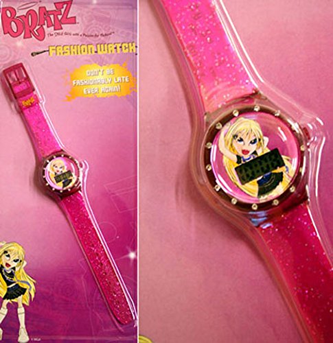 Characterland Bratz, Childrens Pink Diamante LCD Wrist Watch - Great Gift Idea