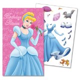 Characters 4 Kids 9x6 Disney Princess Birthday Card - Stickers Inside!