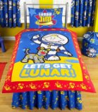 Characters 4 Kids Lunar Jim LetS Get Lunar Single Duvet and Pillowcase Set - Brand New Design...