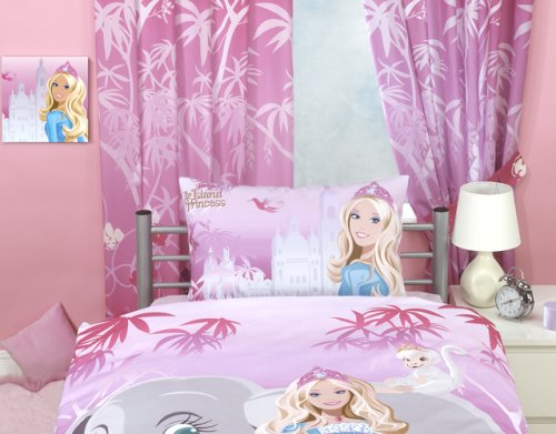 Barbie Island Princess Jungle 72" Curtains