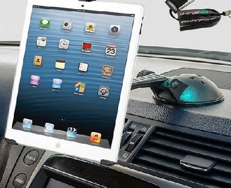 ChargerCity Exclusive Multi Surface Dedicated Apple Ipad Mini Car / Vehicle Dash and Desk Mount with 1/4-20 Tripod Connection to use Mount as tripod (Tablet Holder also double as Video Camera adapter