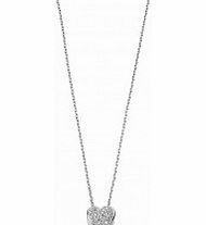 Charles Conrad Ladies Pave Heart Necklace