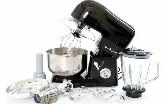 POWERFUL 1200W 3 IN 1 FOOD STAND MIXER 5.5L IN BLACK BY CHARLES JACOBS