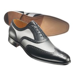 Black & White Calf Leather Co-Respondent Derby