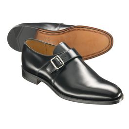 Black Aldwych Monk Shoes