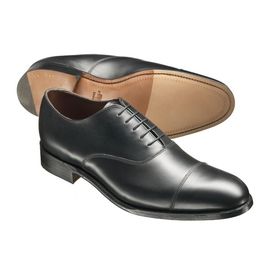 Black Calf Leather Oxford Shoes