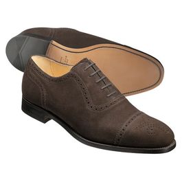 Charles Tyrwhitt Brown Earlham Suede Semi-Brogue Shoes