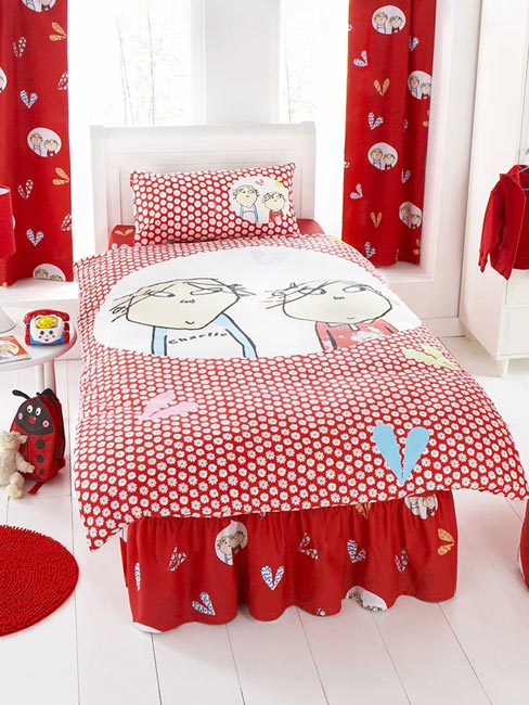 Charlie and Lola Single Duvet Cover and Pillowcase Bedding