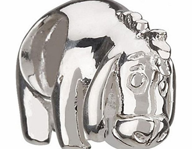 Charm Buddy Silver Plated Eeyore Charm Charm Bead, Fits Pandora/Troll /Chamilia Bracelets #1500