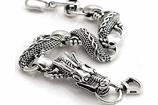 Sterling Silver 925 Dragon Bangles Bracelets for Men Fashion Jewelry Accessories