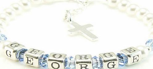Charms and Occasions Ltd Boys Christening Gift - Personalised Name Bracelet