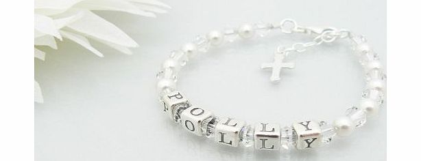 Charms and Occasions Ltd Childrens Name Bracelet - Christening Jewellery Gift