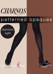 Diamond opaque tights