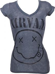Ladies Vintage Nirvana T-Shirt from Chaser LA