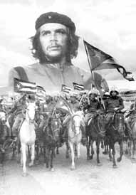 Che Guevara Horses Textile Poster